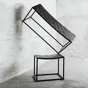 Banc Soho métal et cuir - Muubs