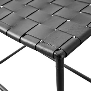 Bench Soho metal and leather - Muubs