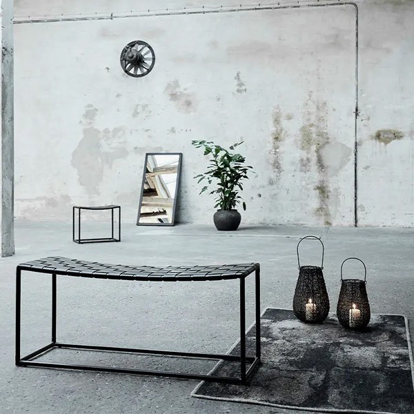 Bench Soho metal and leather - Muubs