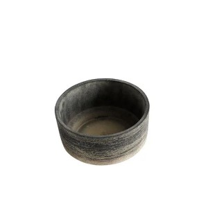 Kanji pot black gray cement - Muubs for a pleasant interior and a perfect decoration