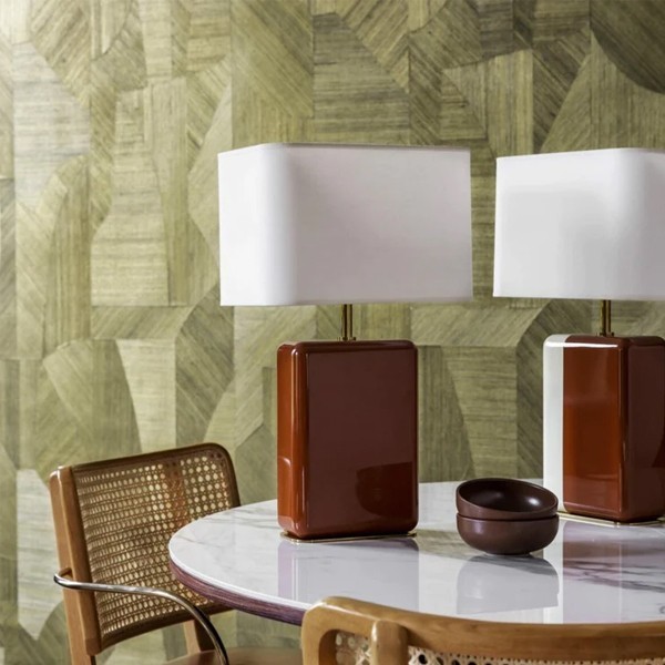 Bourgon lamp in lacquered wood Red Edition - Woodely