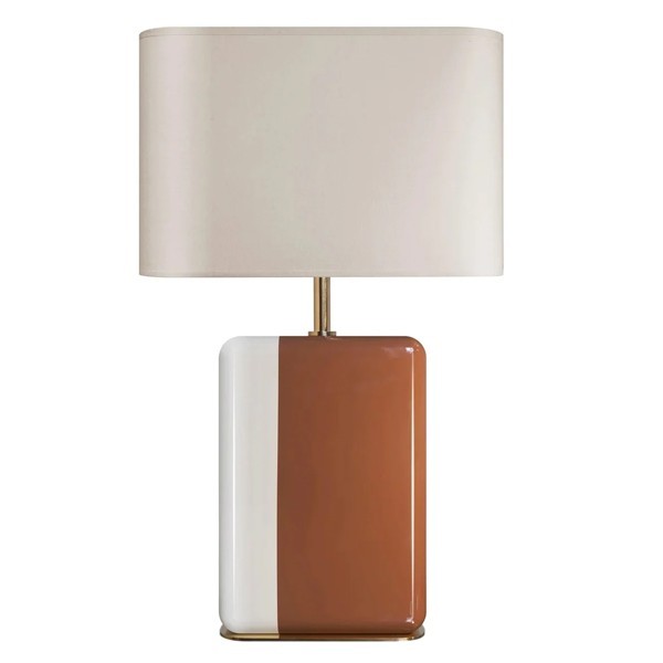 Bourgon lamp in lacquered wood Red Edition - Woodely