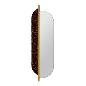 Miroir mural Totem laiton / écaille - H 170 cm - RED Edition
