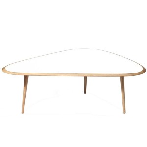 Large 50's Coffee Table White - Red Edition
