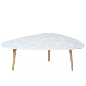 Large 50's Marble Coffee Table - Red Edition