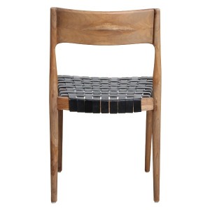 Freya wood and leather chair X2 - Raw Materials