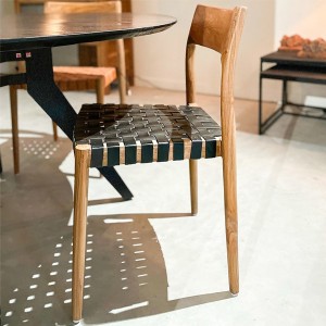 Freya wood and leather chair X2 - Raw Materials