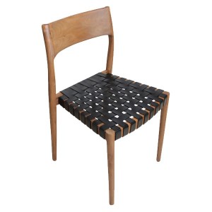 Freya wood and leather chair X2 - Raw Materials