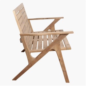 Odin Teak Outdoor Bench - Raw Material