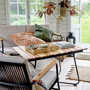 Hampton Armchair Black Metal X2 - Bloomingville