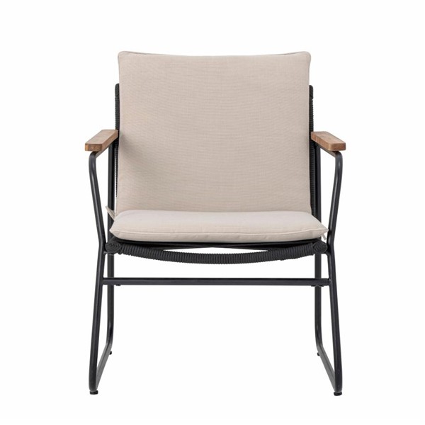 Hampton Fauteuil Noir Métal X2 - Bloomingville