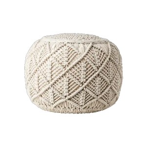 Pouf Juni Ivoire coton - Affari of Sweden