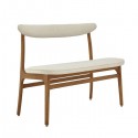 Banc frêne tissu denime- 366 Concept