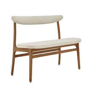 Banc frêne tissu crème - 366 Concept