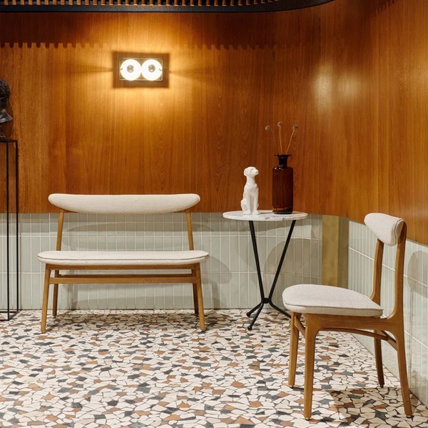 Ash bench in denim fabric - 366 Concept