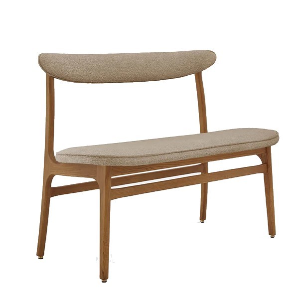 Beige fabric ash bench - 366 Concept