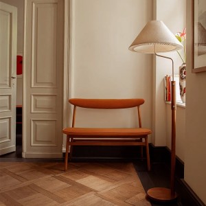 Banc frêne tissu Moutarde - 366 Concept