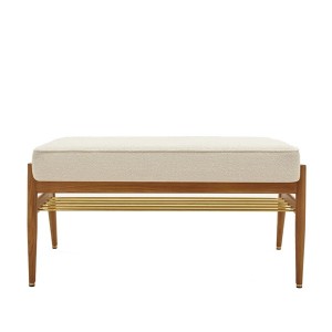Fox bench in beige curly ash - 366 Concept