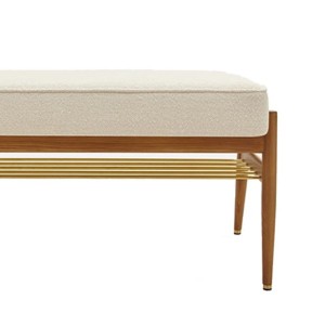 Fox bench in beige curly ash - 366 Concept