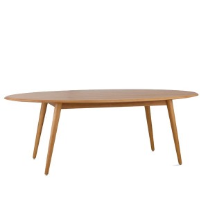 Table Ellipse Frêne Massif - 366 Concept