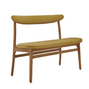 Banc frêne tissu Moutarde - 366 Concept