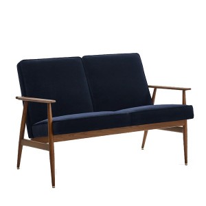Canapé fox Shine Velvet bleu indigo - 366 Concept