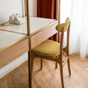 Chaise 200-190 Frêne Velvet Mustard X2 - 366 Concept