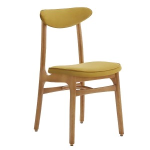 Chaise 200-190 Frêne Velvet Mustard X2 - 366 Concept