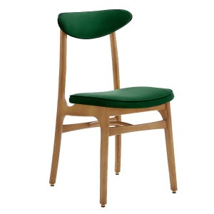 Chaise 200-190 Frêne Velvet vert bouteille X2 - 366 Concept