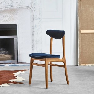 Chaise 200-190 Frêne naturel Velvet indigo X2 - 366 Concept