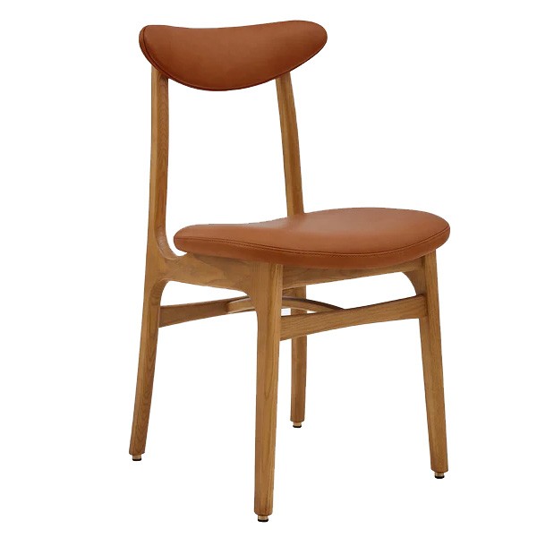 Chaise 200-190 Marron en Cuir Naturel Cognac X2 - 366 Concept