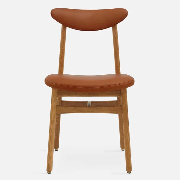 200-190 Brown Chair in Cognac X2 Natural Leather - 366 Concept