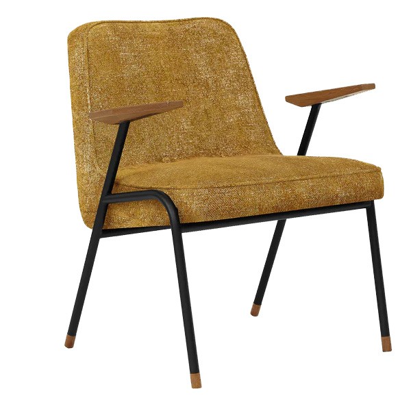 366 coco metal armchair Mustard - 366 Concept