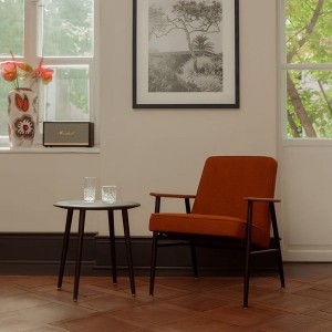 Fauteuil Fox métal Rouge Boucle Sierra - 366 Concept