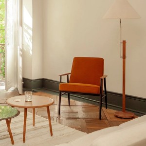 Fauteuil Fox métal Rouge Boucle Sierra - 366 Concept