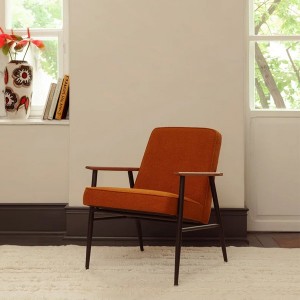 Fauteuil Fox métal Rouge Boucle Sierra - 366 Concept