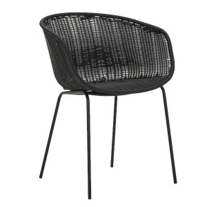 Fauteuil Hapur métal Noir - House Doctor