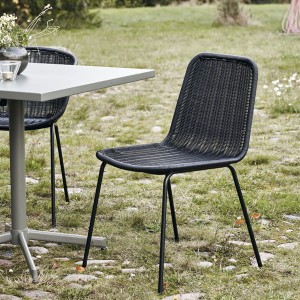 Chaise Hapur métal Noir X2 - House Doctor