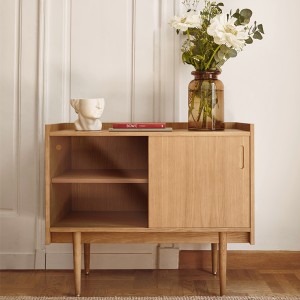 Small sideboard 1050 oak and glass - 366 Concept