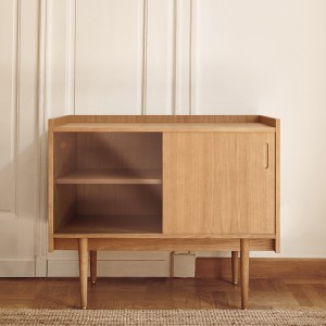 Small sideboard 1050 oak and glass - 366 Concept