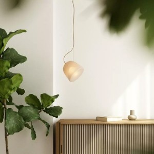 Suspension blanche en verre soufflé Bright Breeze - Nordic Tales