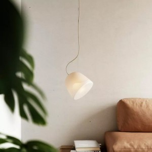 Suspension blanche en verre soufflé Bright Breeze - Nordic Tales