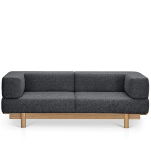 Alchemist Sofa 2 places grey dark - EMKO