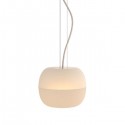 Modeco XL white glass pendant light 30 cm - Nordic Tales
