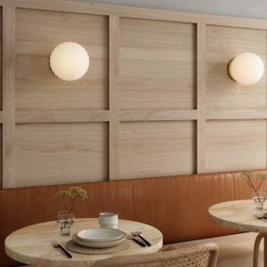 Applique murale Modeco en verre blanche - Nordic Tales