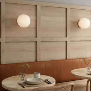 White Glass Wall Light Modeco - Nordic Tales
