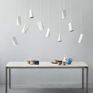 Suspension Ceramic Narrow Blanche - Moebe