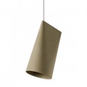 Ceramic Narrow gray pendant light - Moebe