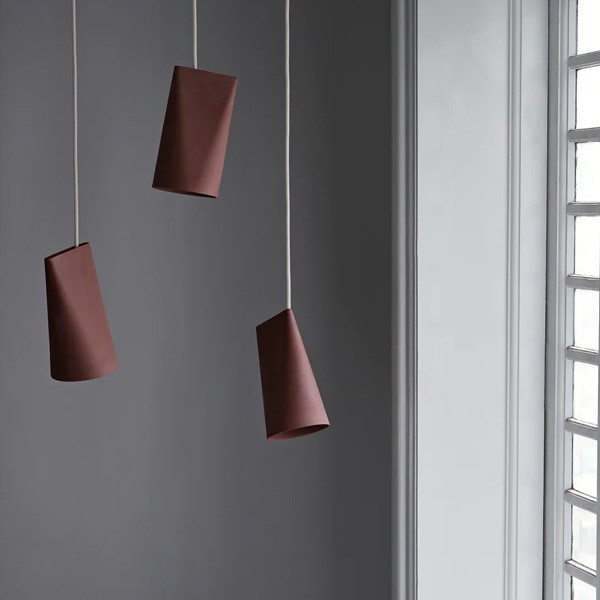 Suspension Ceramic Wide terracotta - Moebe