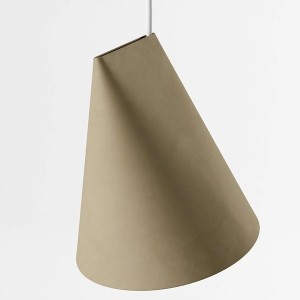 Ceramic Wide Olive Pendant Lamp - Moebe
